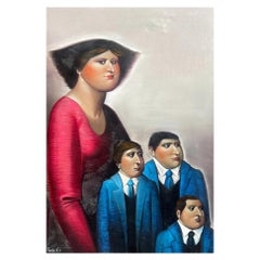 Leandro Velasco - Family Portrait - 1981 - Painting