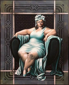 Barbara, Large Painting by Leandro Velasco
