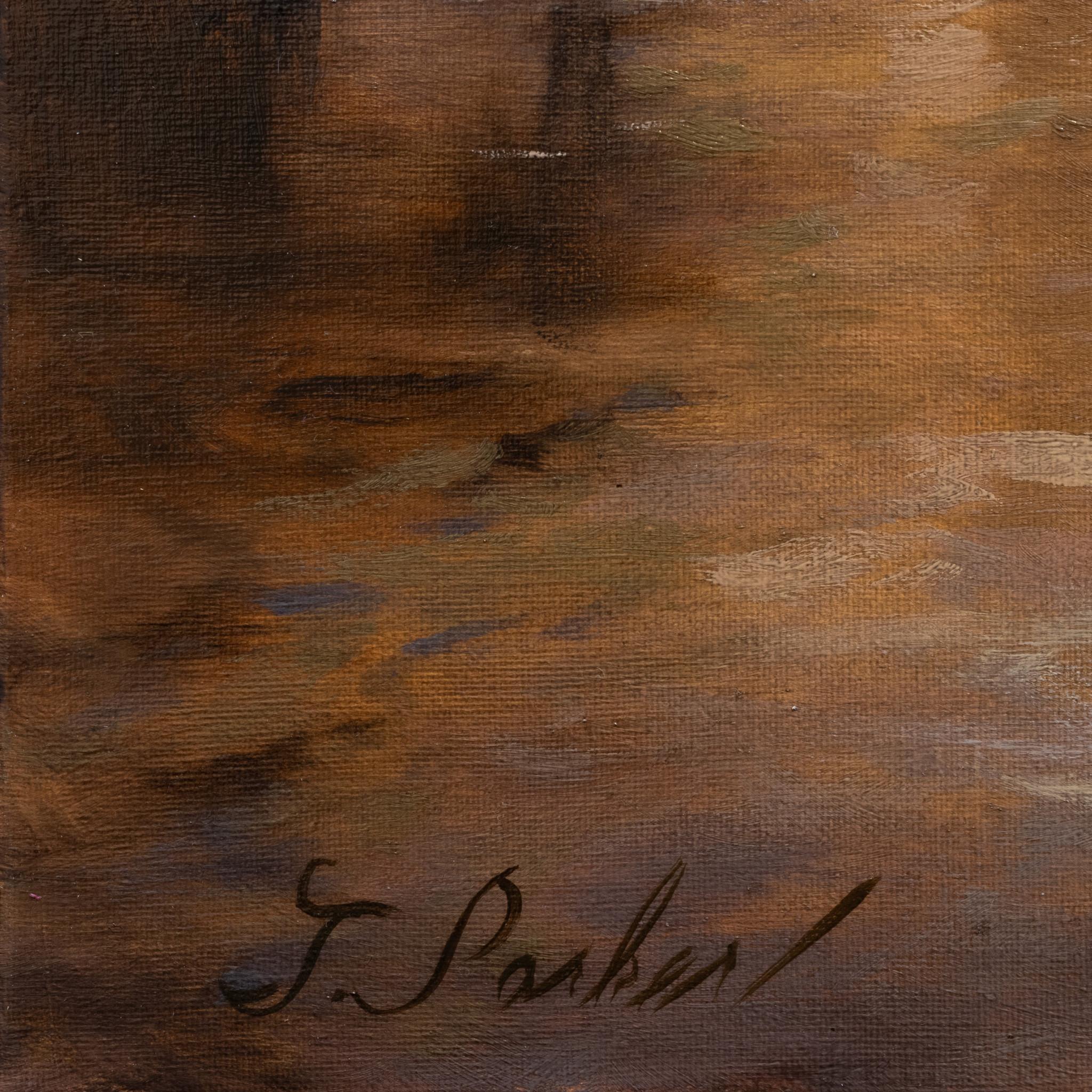 Marrón saltarín. Óleo sobre lienzo; 18
