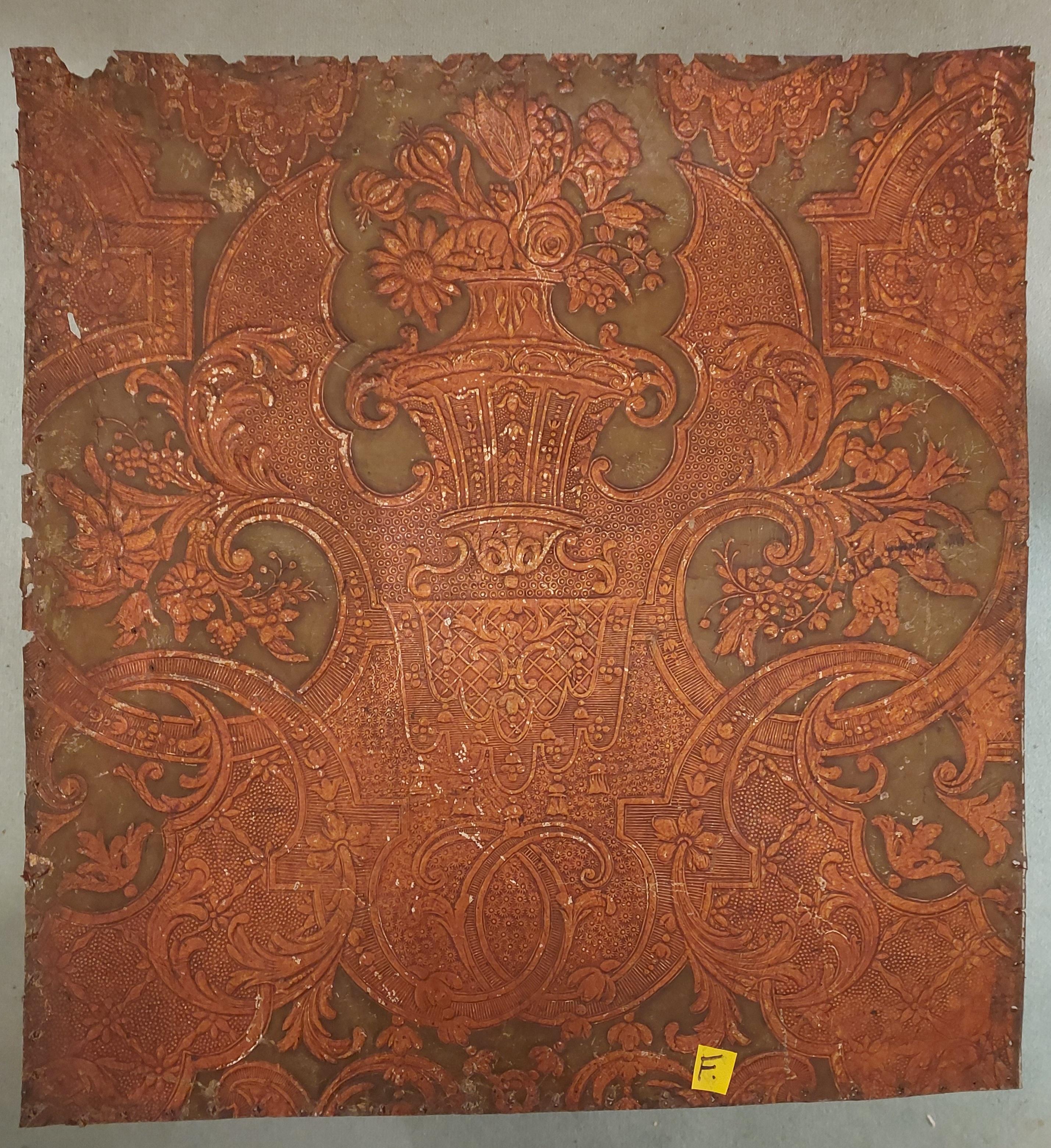 Leather 18th century Cordova Leather For Sale 5