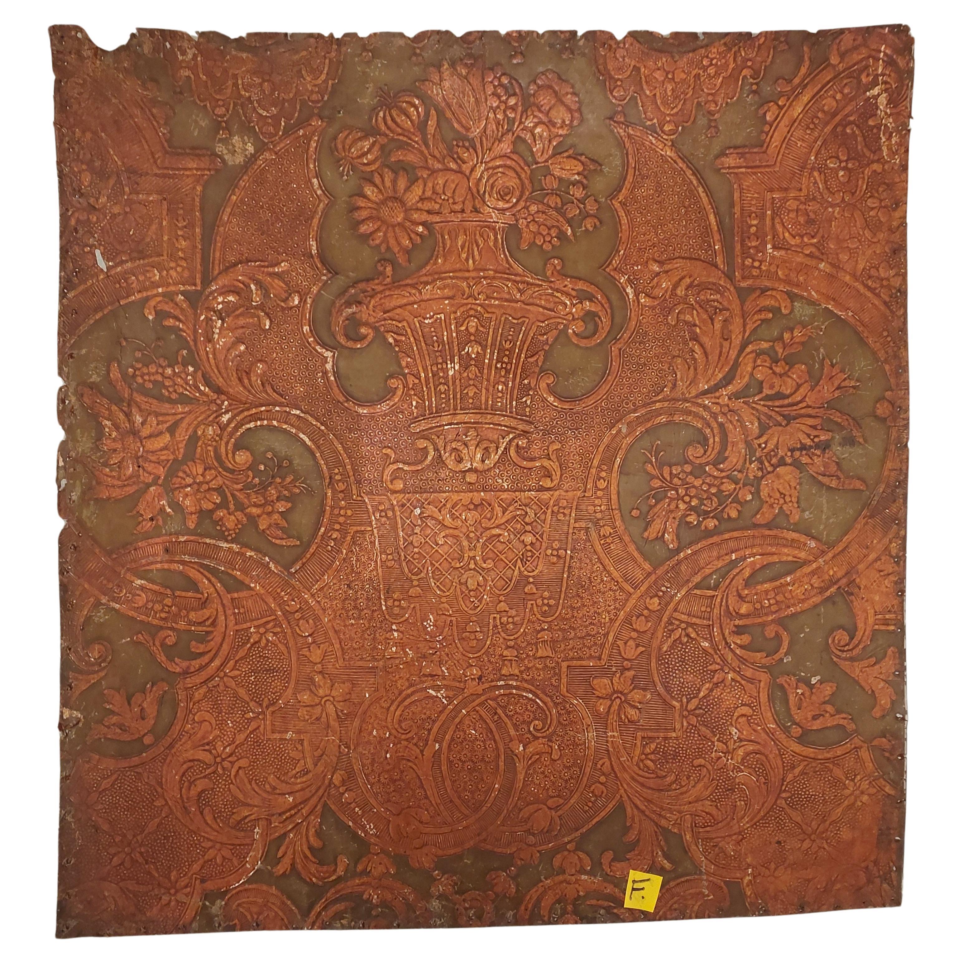 Leather 18th century Cordova Leather For Sale