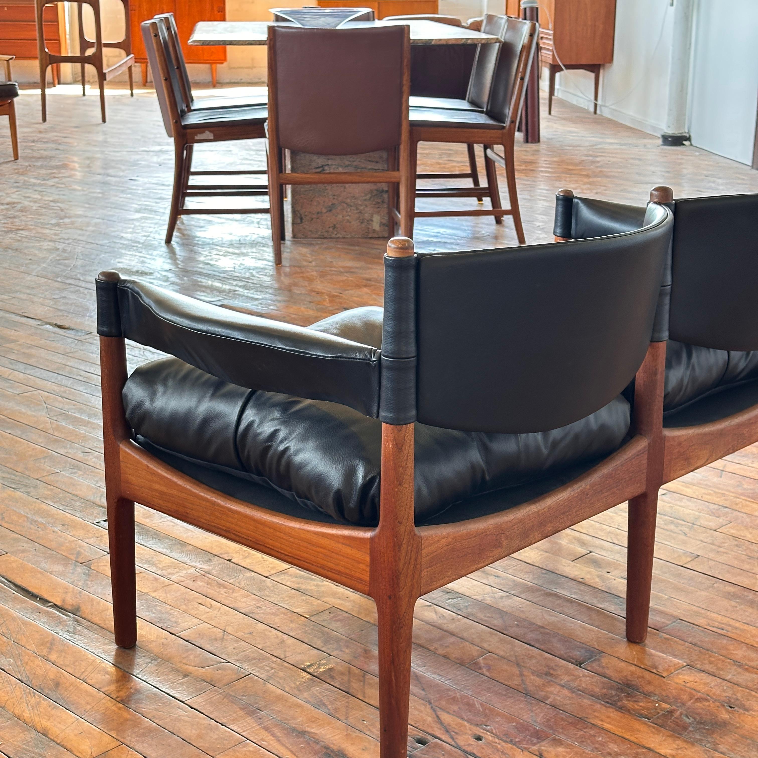 Leather 2-Seater ‘Modus’ Sofa by Kristian Vedel 5