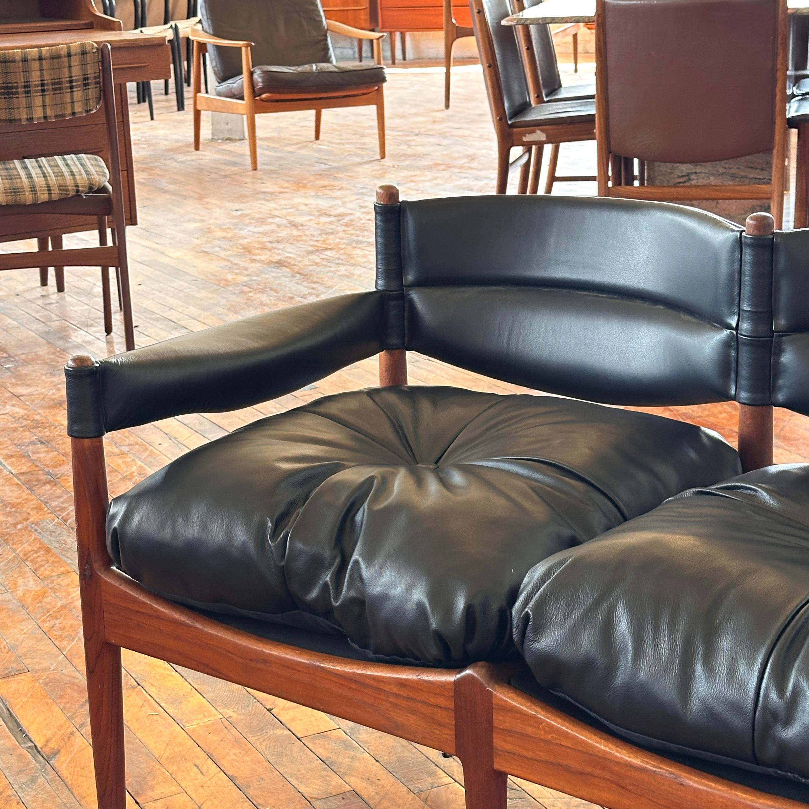Leather 2-Seater ‘Modus’ Sofa by Kristian Vedel In Good Condition In Puslinch, ON