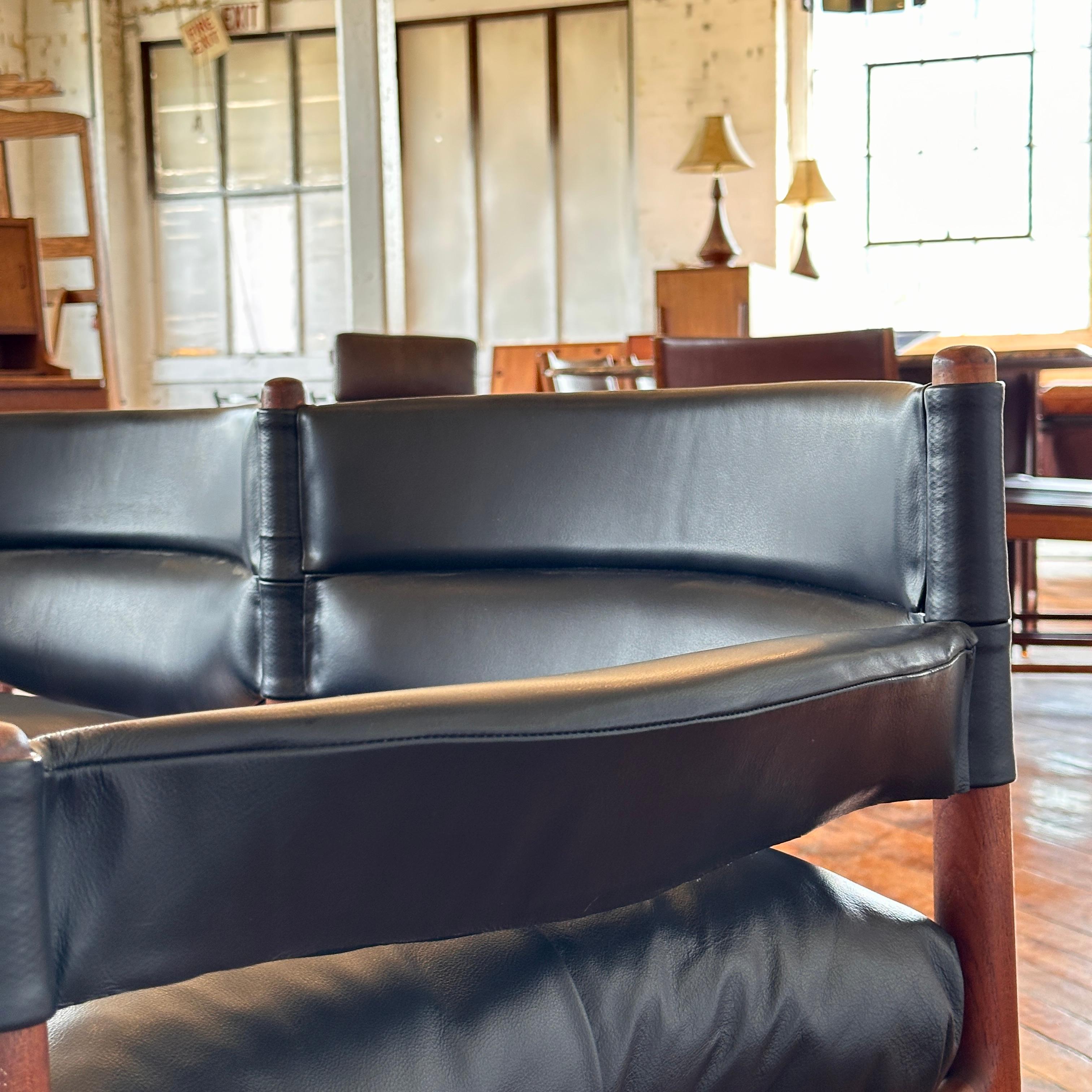 Mid-20th Century Leather 2-Seater ‘Modus’ Sofa by Kristian Vedel