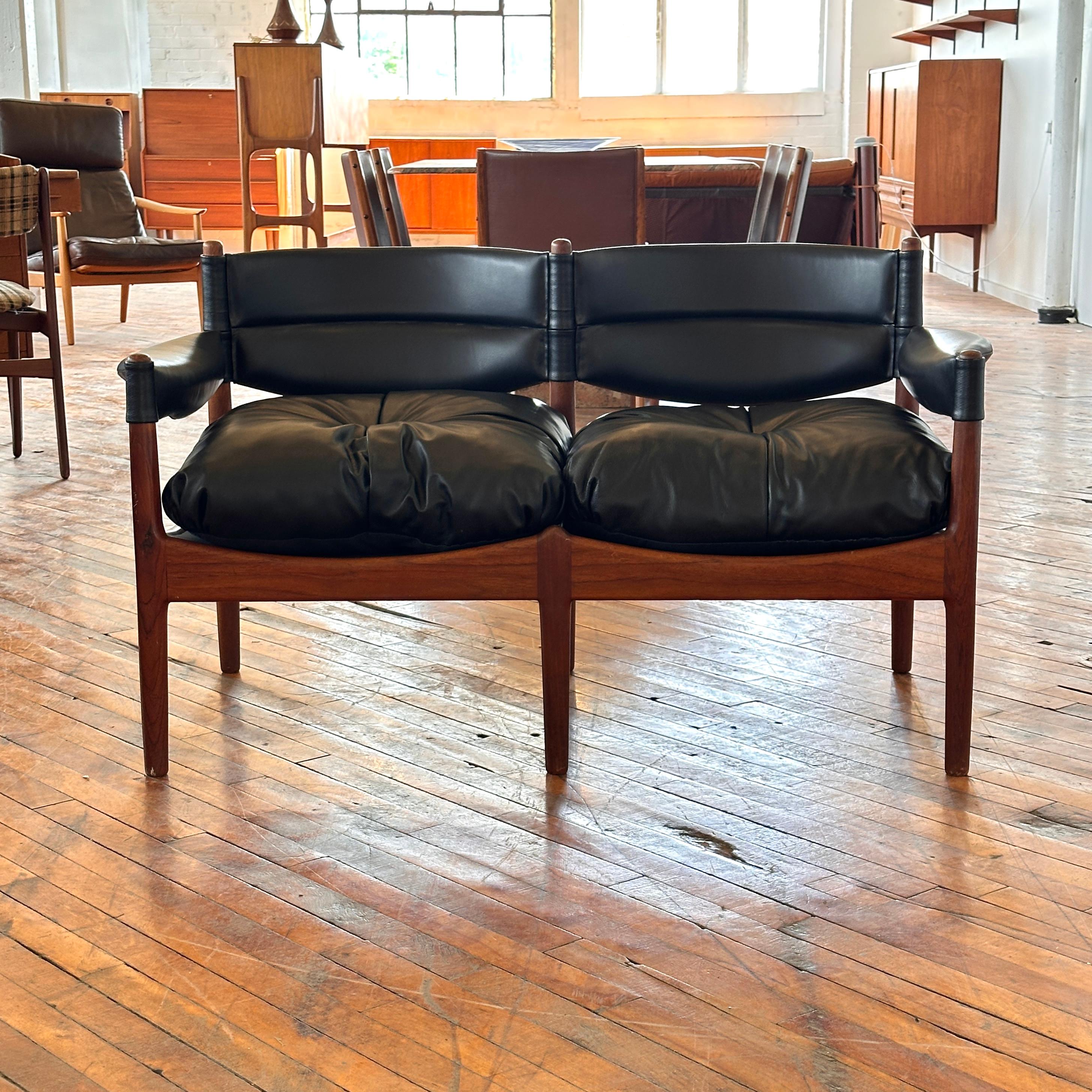 Leather 2-Seater ‘Modus’ Sofa by Kristian Vedel 2