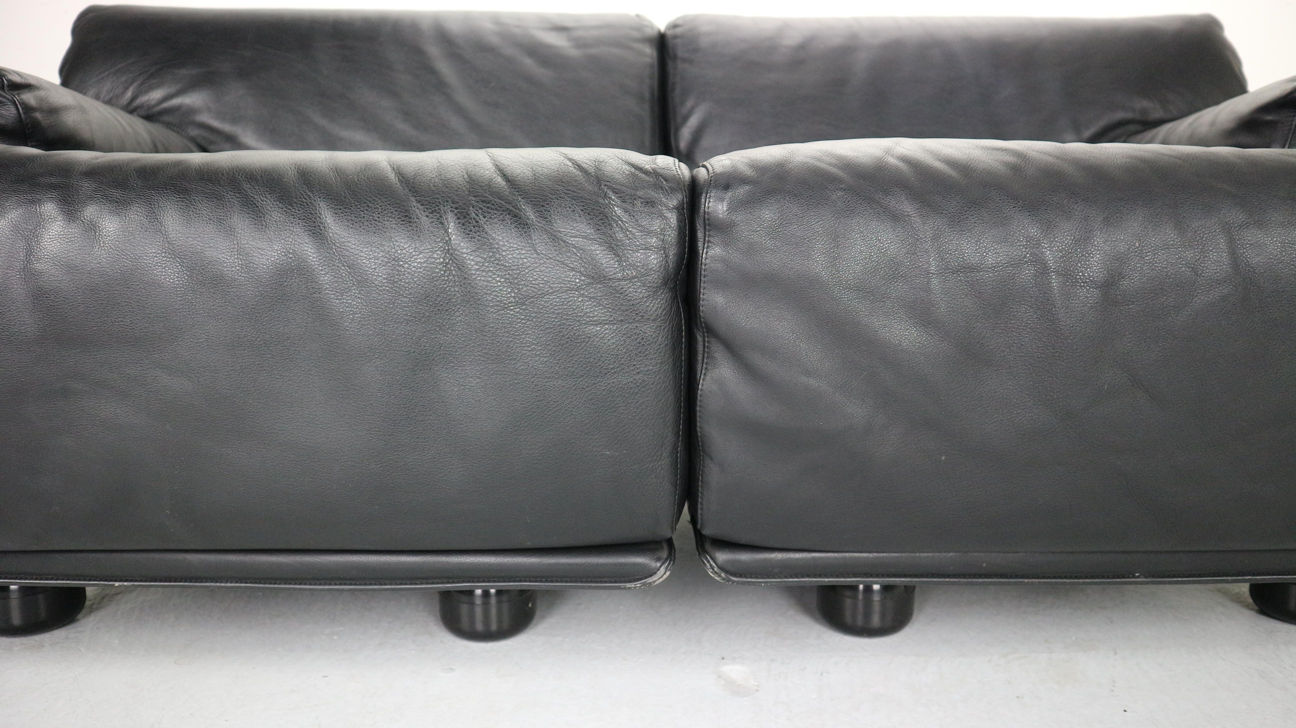 Leather 2-Seat Sofa 