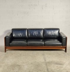 Leder-Sofa Bastiano mit 3 Setzern von Afra & Tobia Scarpa für Gavina 60er Jahre