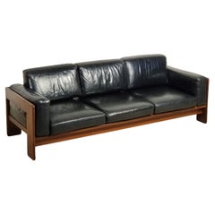 Leather 3 Seater Bastiano Sofa by Afra & Tobia Scarpa for Gavina 60s