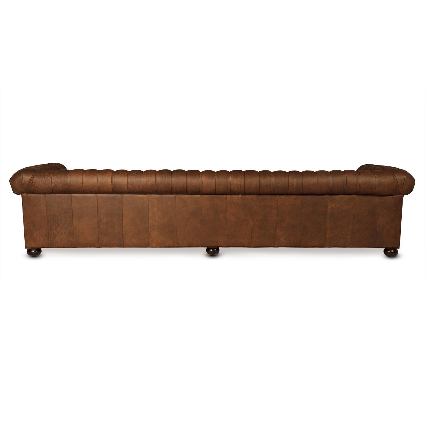 American Leather 4 Seater Chesterfield Sofa For Sale