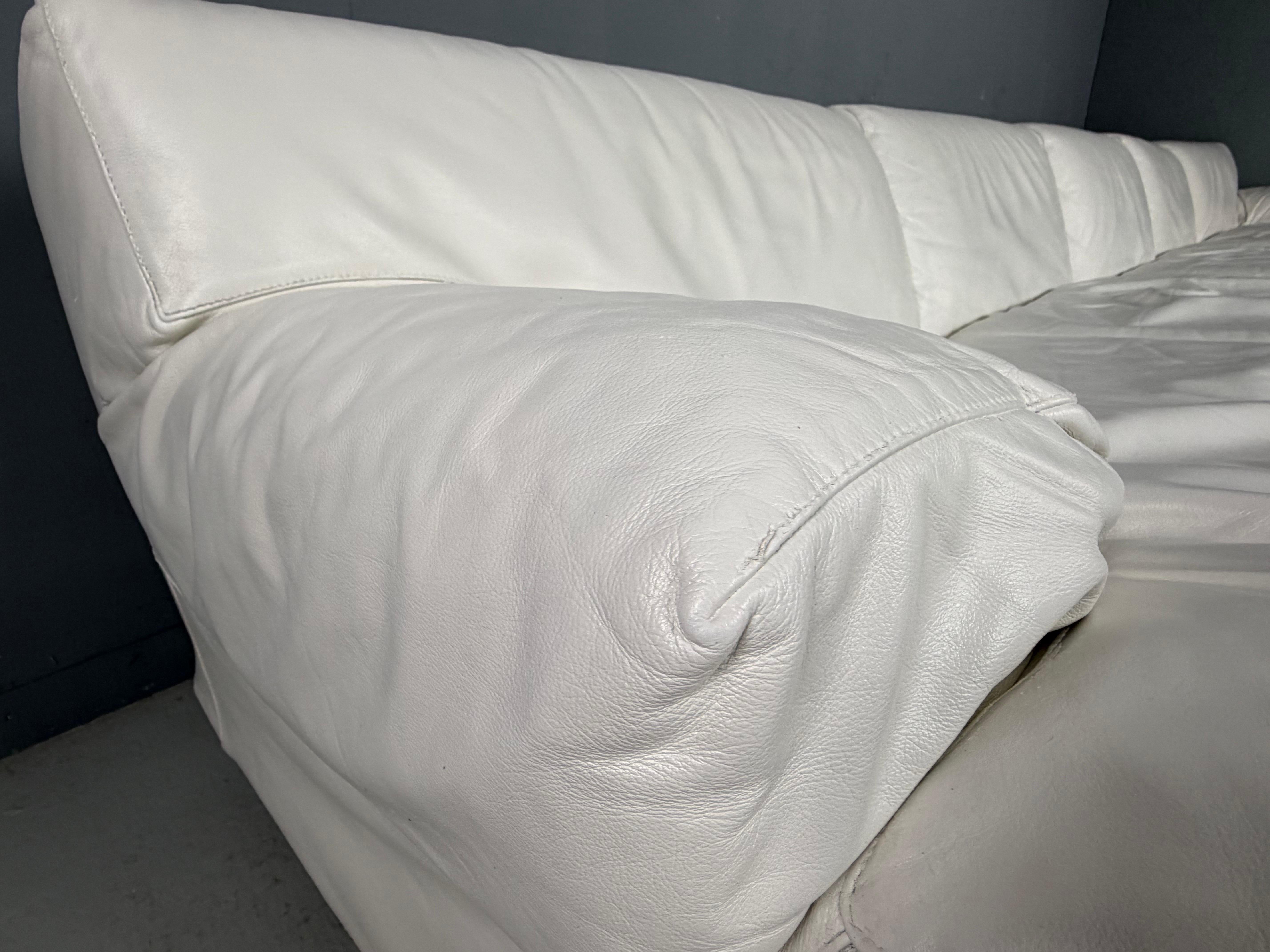 Canapé 5 places en cuir 