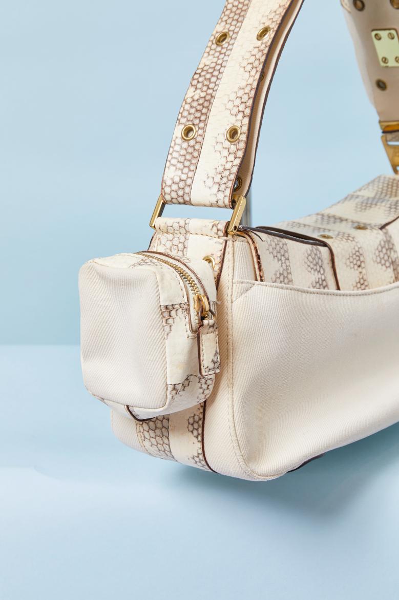 Cuir et canevas Street Chic Colombus sac CHRISTIAN DIOR by John Galliano for Christian Dior Pour femmes en vente