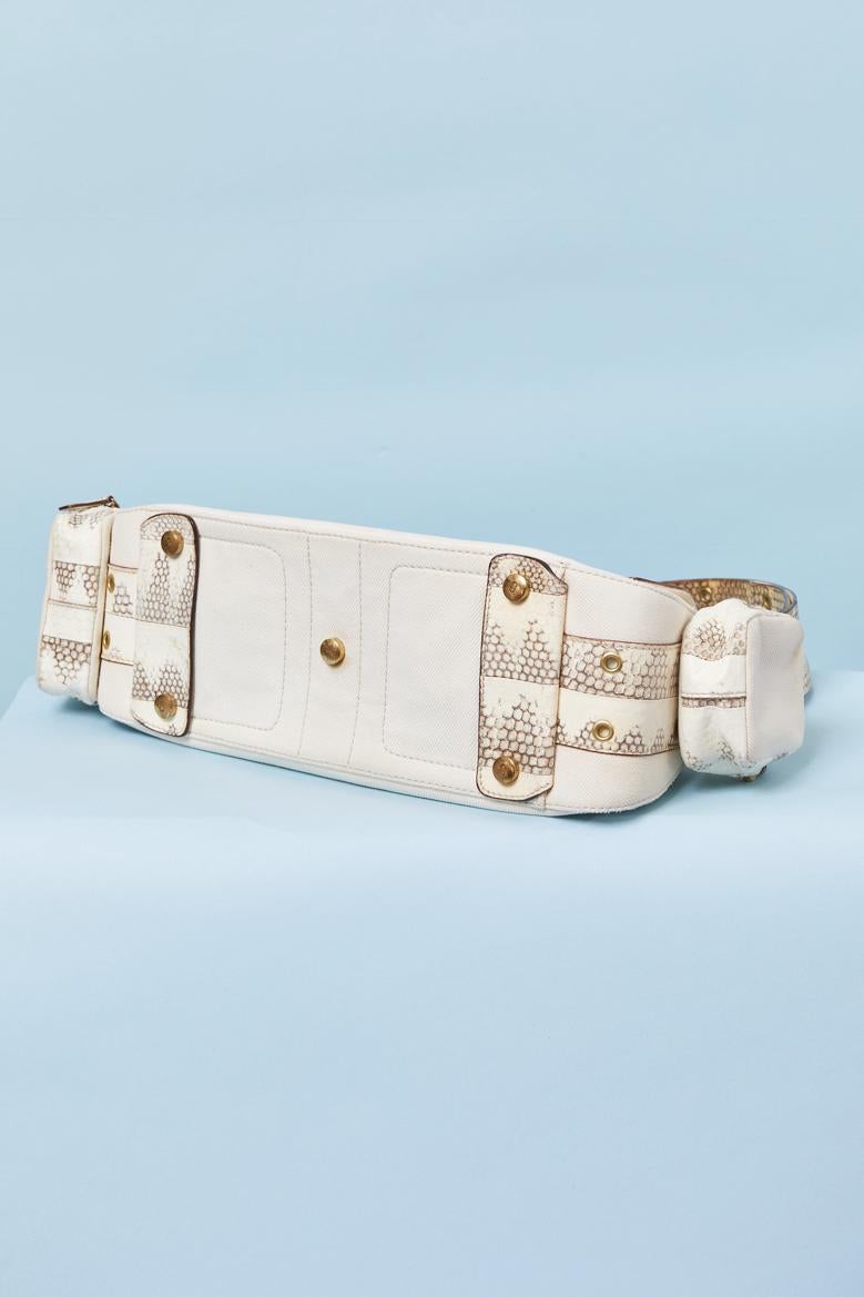 Cuir et canevas Street Chic Colombus sac CHRISTIAN DIOR by John Galliano for Christian Dior en vente 1