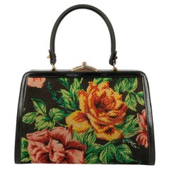 Tasche aus Leder und Segeltuch