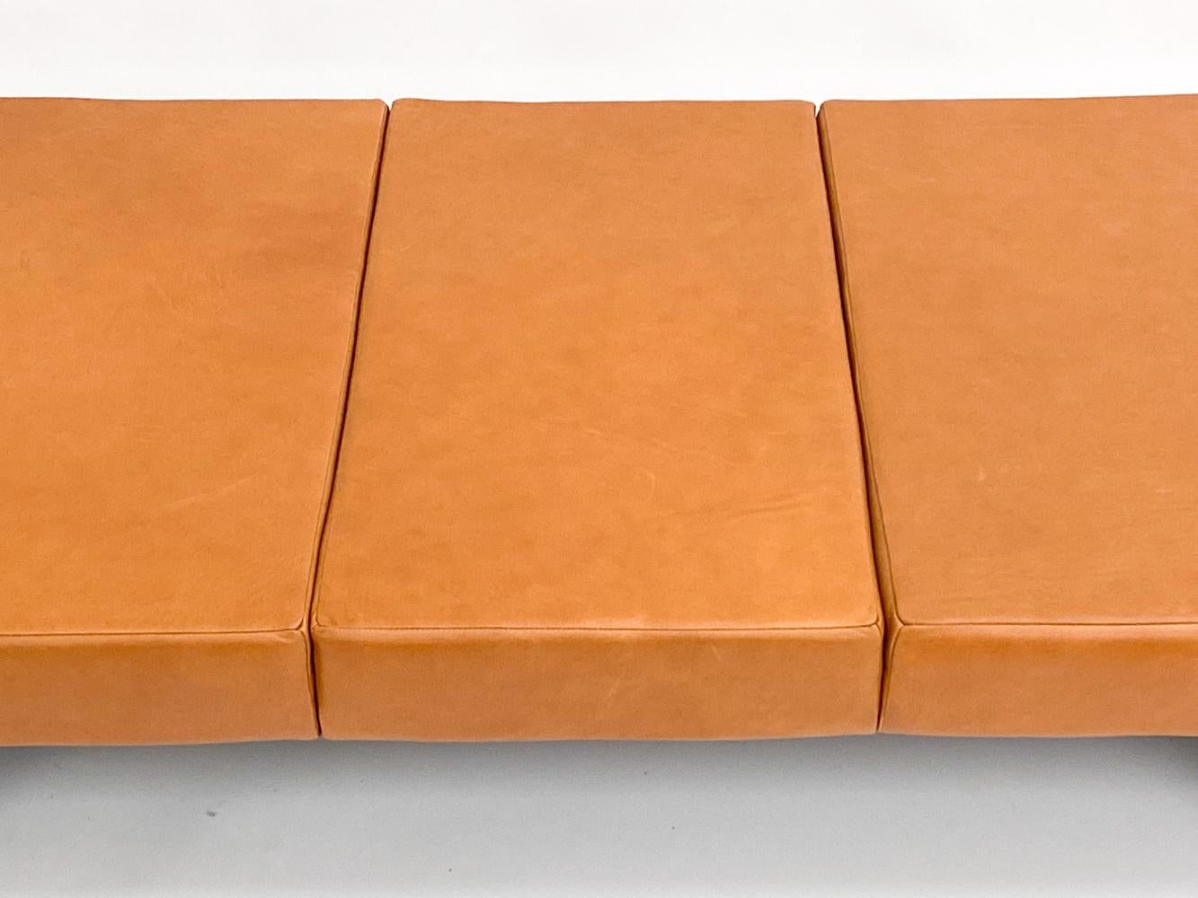 Danish Leather and Chrome Daybed by Bodil Kjaer for Illums Bolighus For Sale