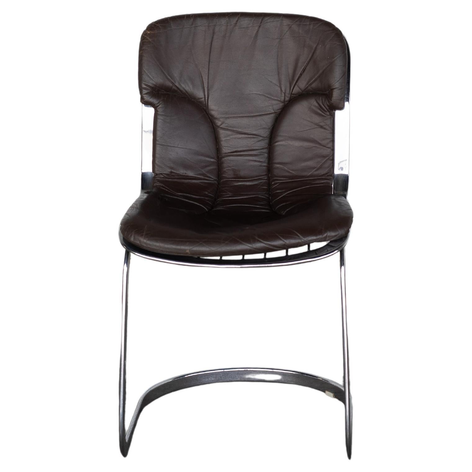 Leather and Chrome Dining Chairs