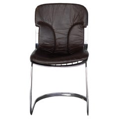 Leather and Chrome Dining Chairs