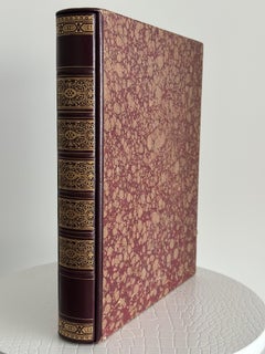 Leather and Gold Embossing Hand Made Book of Art Paper for Hand Writing, Photos