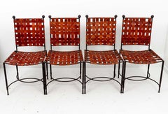 Leather and Iron Salterini Chairs