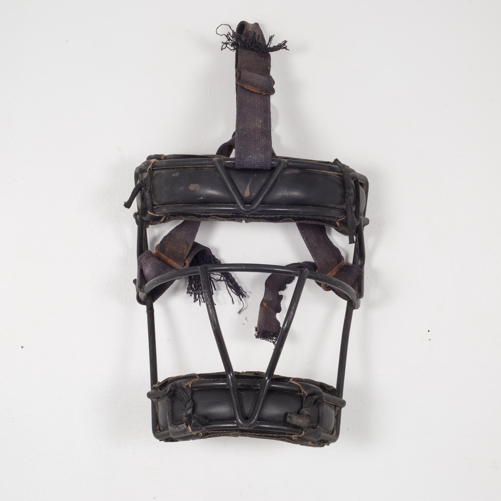 Industrial Leather and Metal Catcher's Mask, c.1940