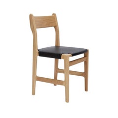 Leather and Oak Floriano Dining Chair by Nikolai LaFuge