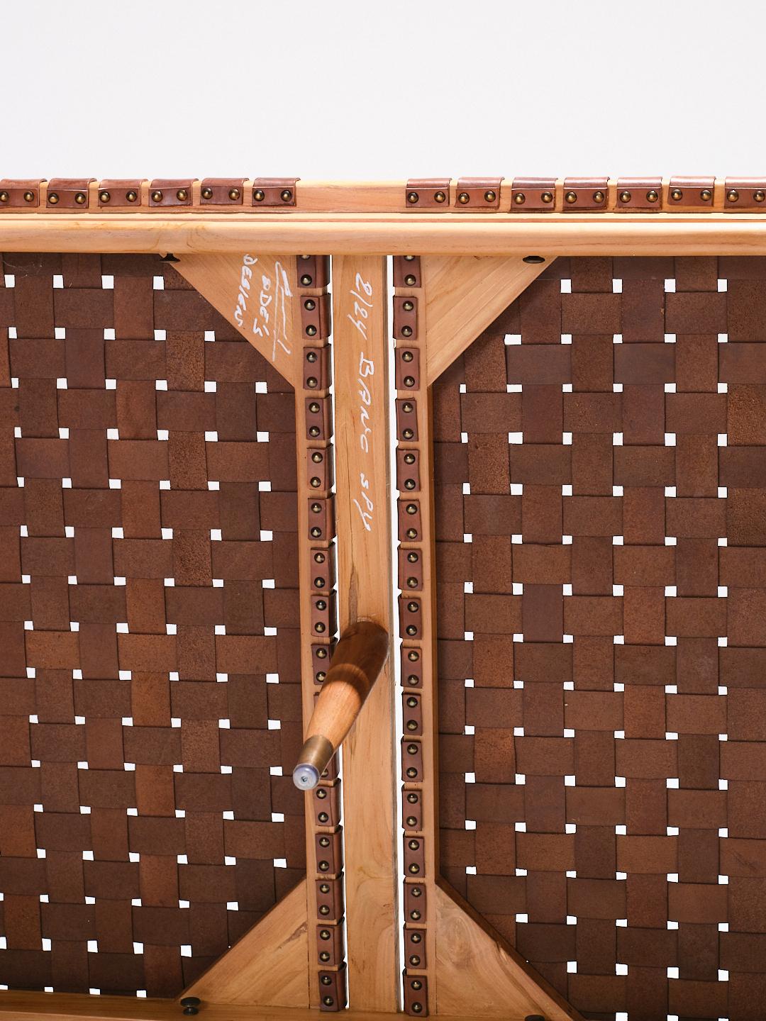 Lit de jour en cuir et Wood, Olivier De Schrijver, 1970 en vente 10