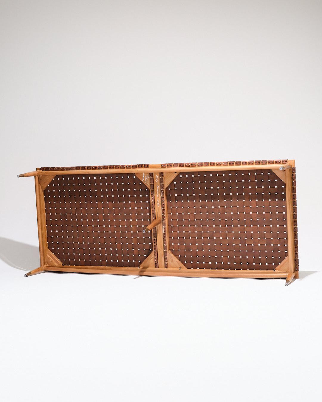 Lit de jour en cuir et Wood, Olivier De Schrijver, 1970 en vente 11
