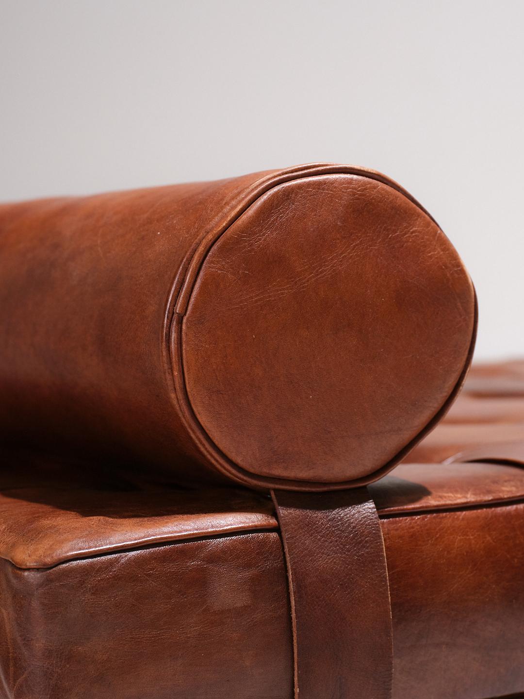 Lit de jour en cuir et Wood, Olivier De Schrijver, 1970 en vente 12