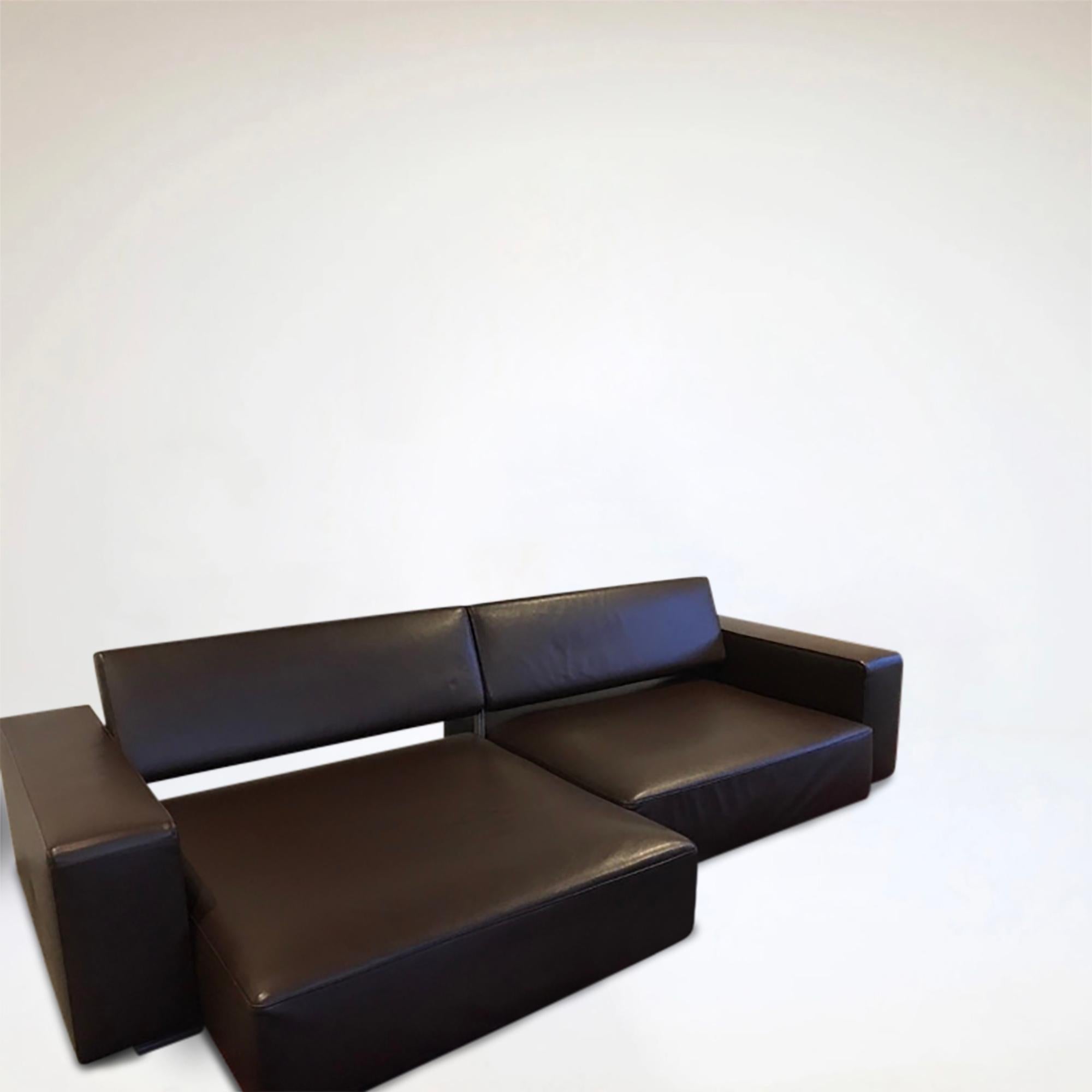 Italian Leather Andy Sofa 292AD by Paolo Piva for B&B Italia 2013