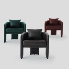Leather Arm Chair, Wide Armchair, Large Armchair