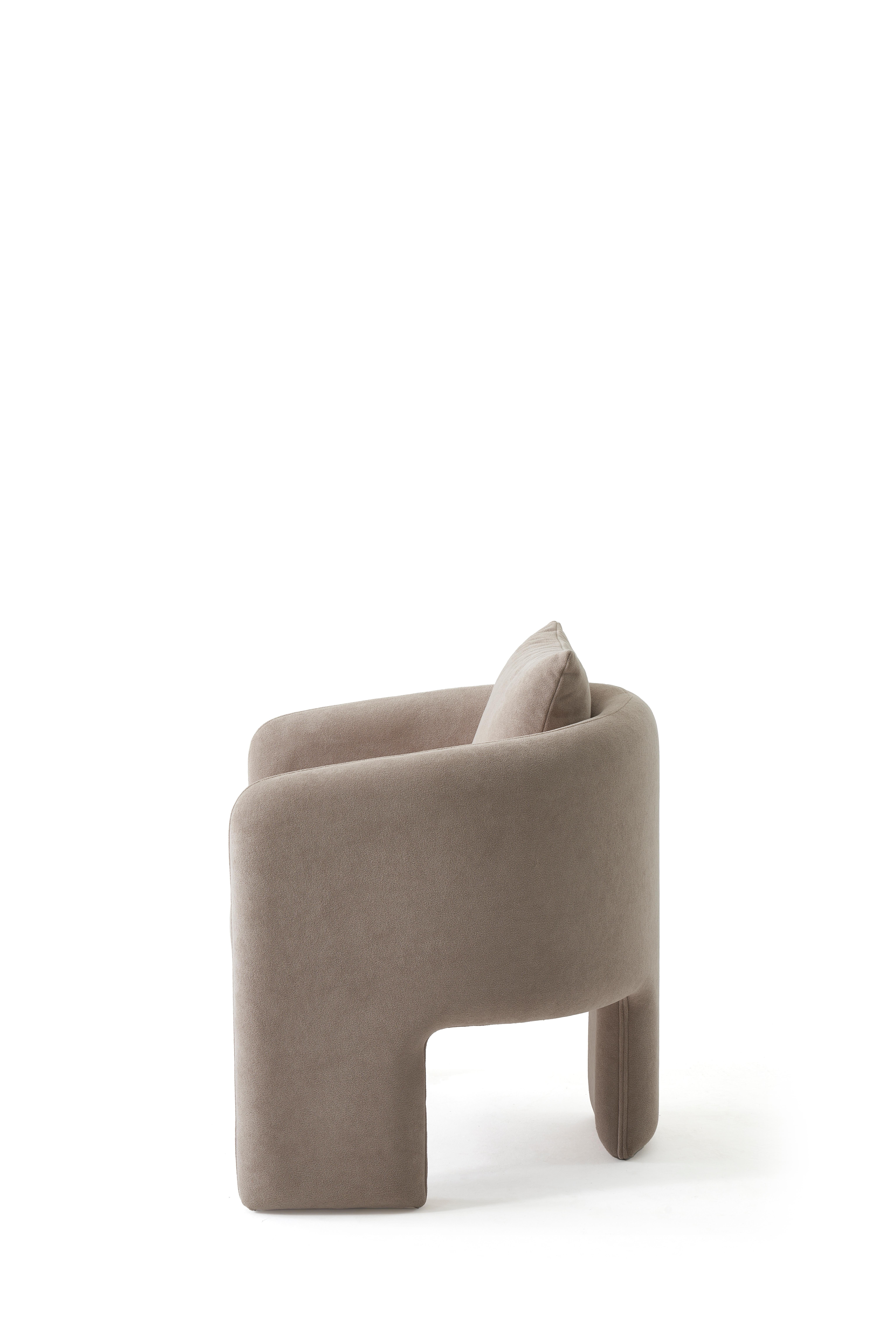 Contemporary Leather Arm Chair, Wide Armchair, Large Armchair For Sale