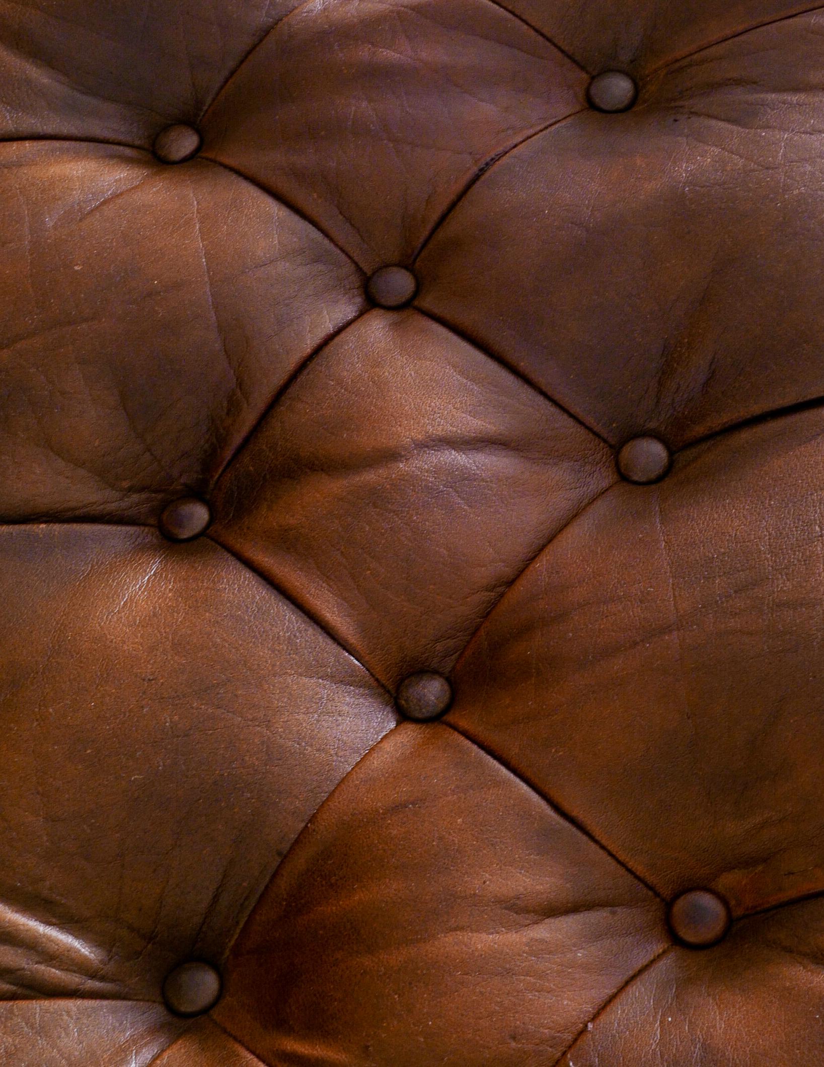 Leather Arm Easychair by Ingemar Thillmark Produced by OPE Möbler, Sweden, 1960s 2
