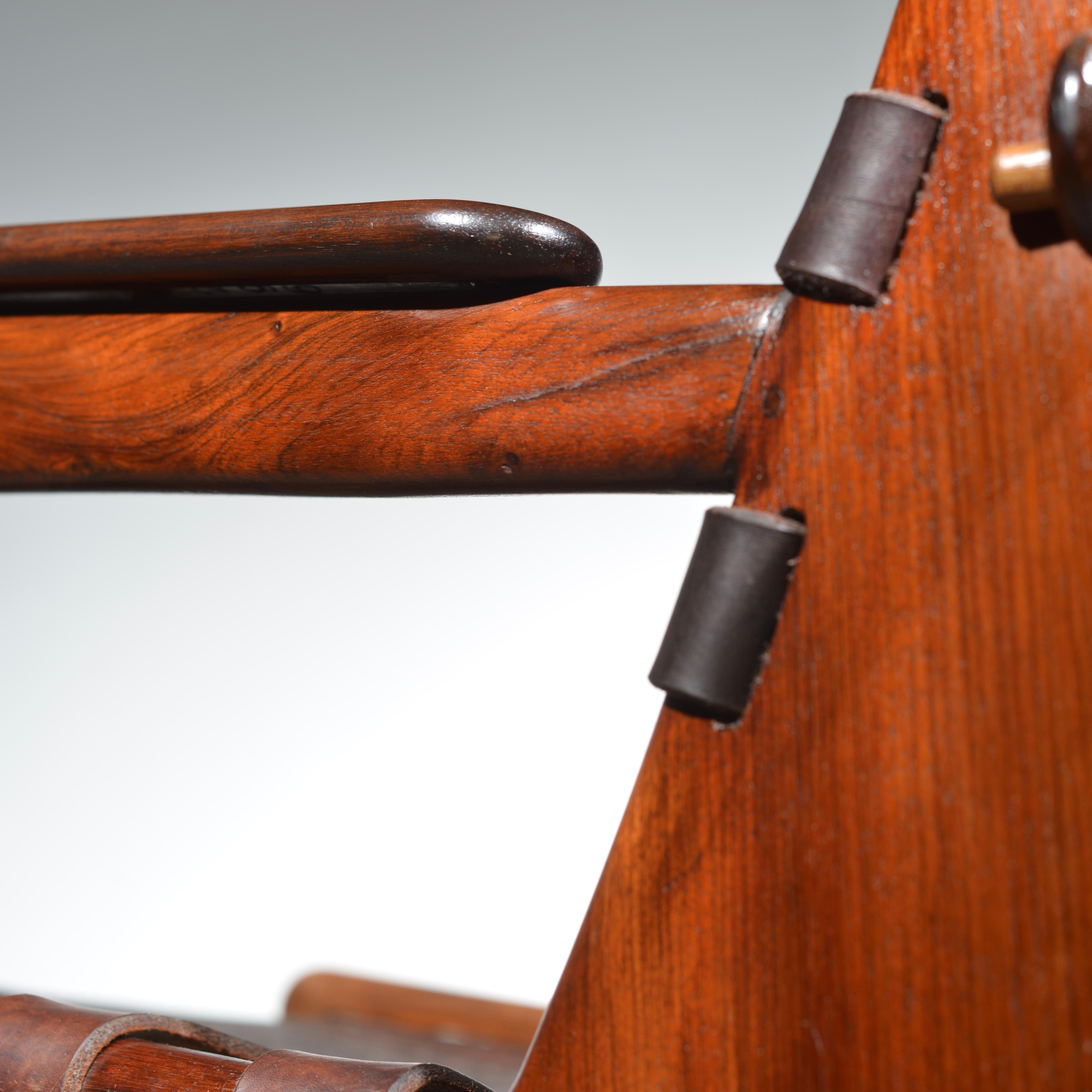 Leather Armchair by Angel Pazmino for Muebles De Estilo circa 1960 Ecuador 7