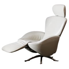 Fauteuil en cuir Dodo de Toshiyuki Kita pour Cassina, Italie, années 2000