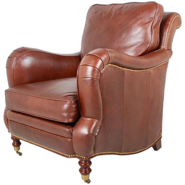 Leather Armchair at 1stDibs