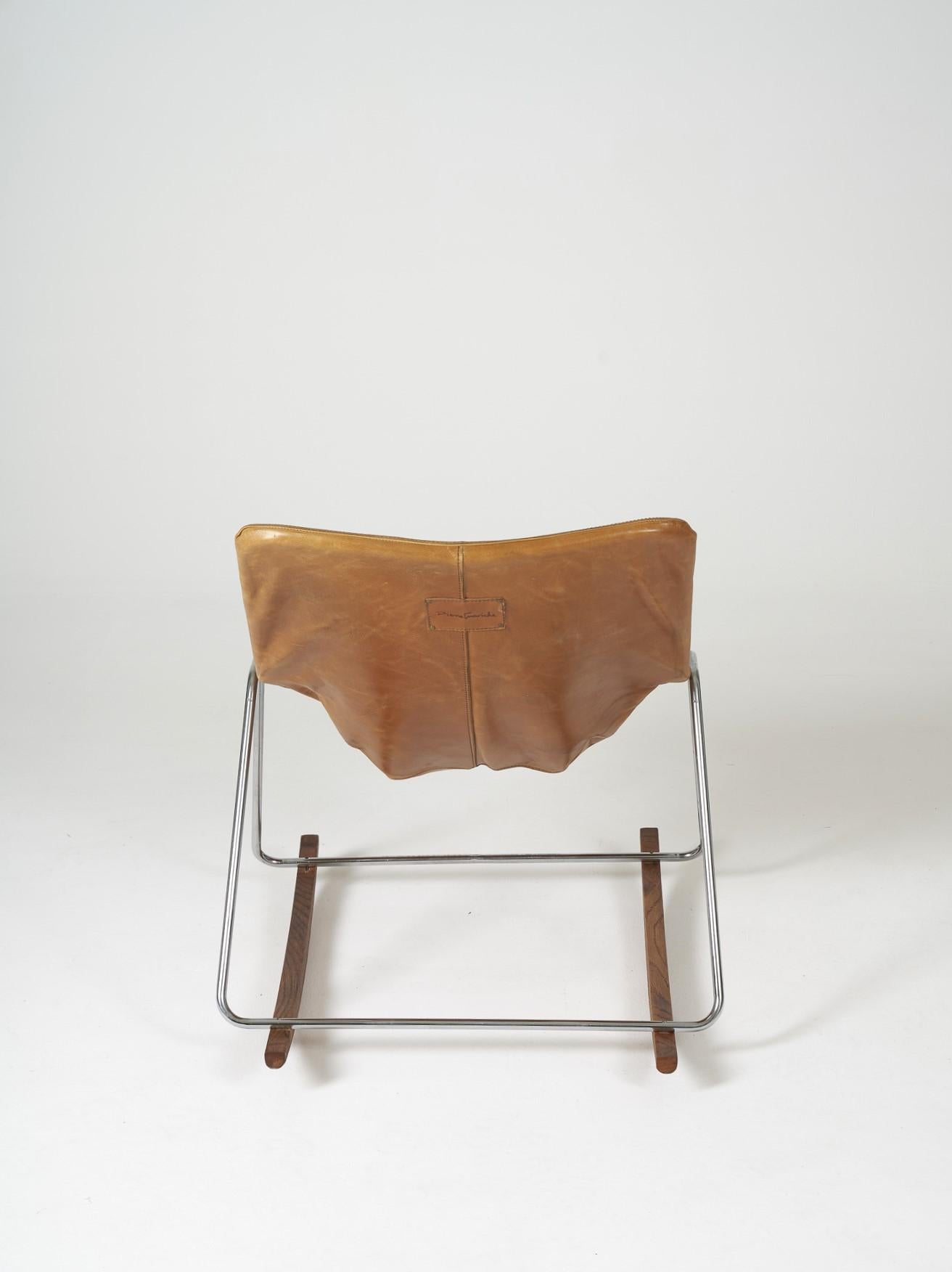 French Leather Armchair G1 Pierre Guariche