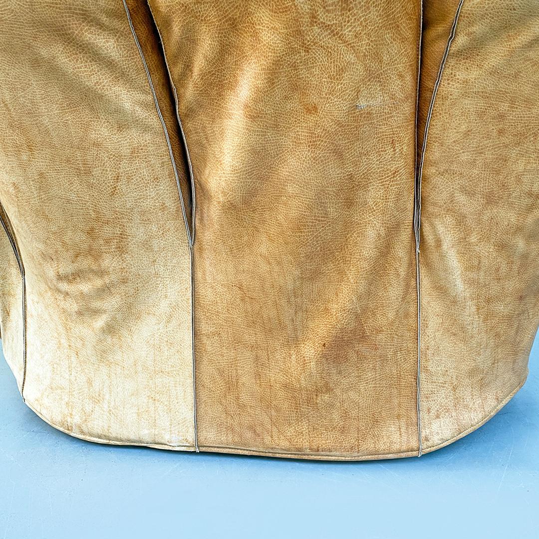 Leather Armchair Mod. Joe by J. De Pas, D. D'Urbino and P. Lomazzi, 1970s 5