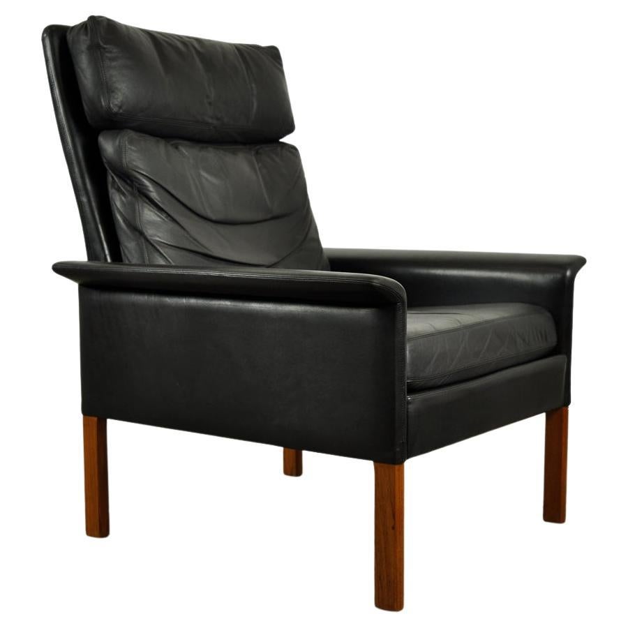 Leather Armchair, Model d500 by Hans Olsen for CS Møbler Glostrup Denmark 1960s For Sale