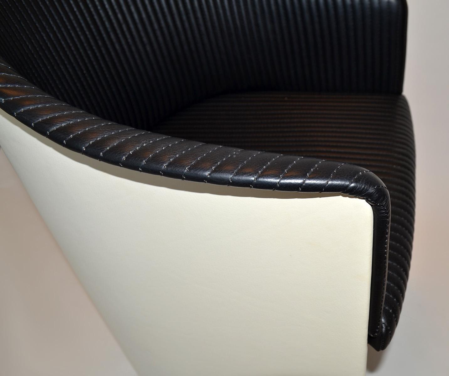 Fauteuils en cuir Afra & Tobia Scarpa pour Maxalto, Artona Modèle 8552, Italie en vente 3