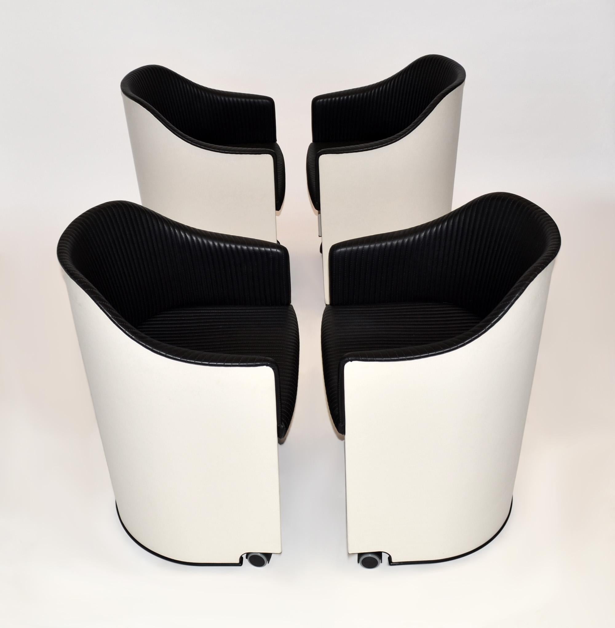 italien Fauteuils en cuir Afra & Tobia Scarpa pour Maxalto, Artona Modèle 8552, Italie en vente