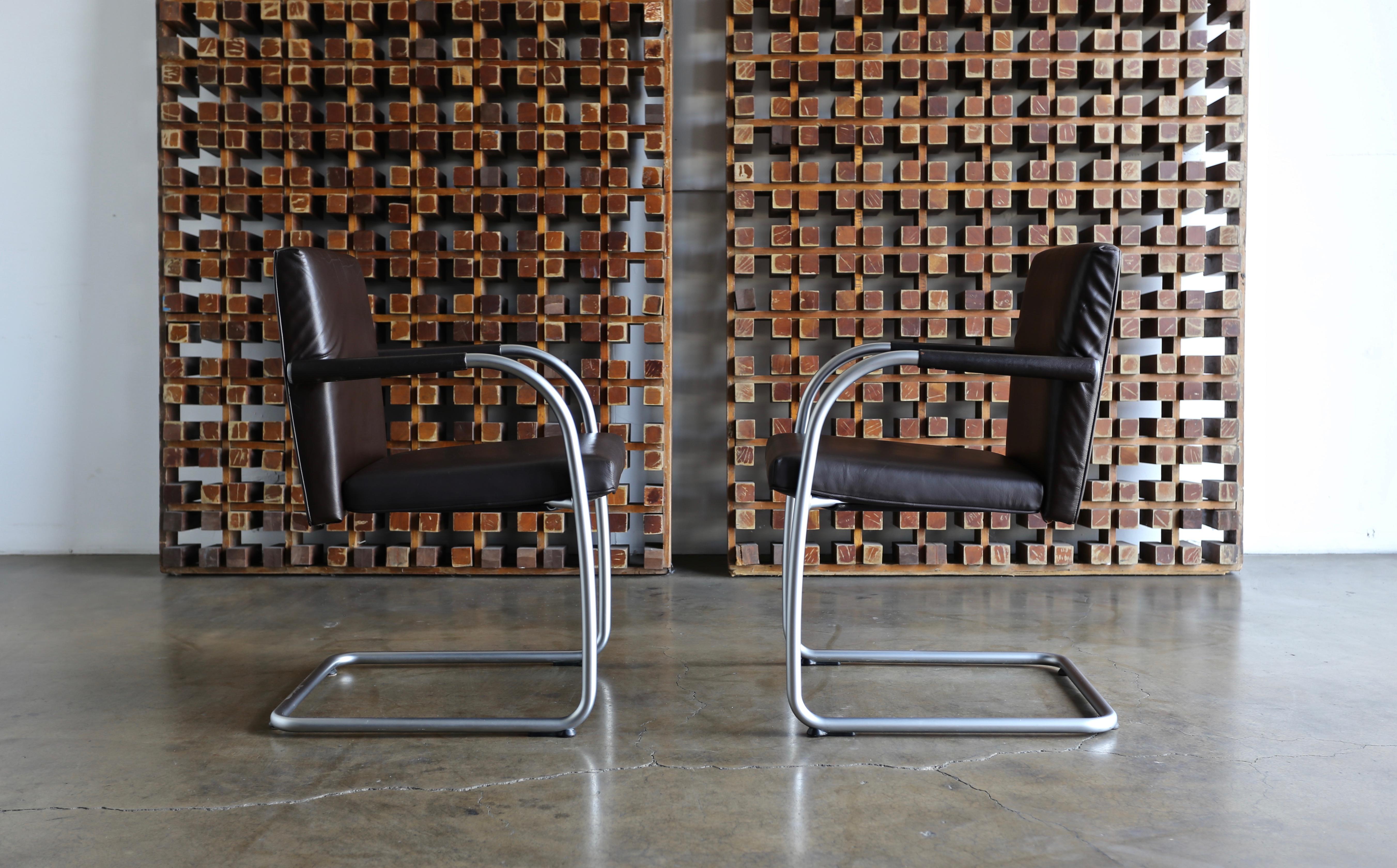 Modern Leather Armchairs by Antonio Citterio & Glen Oliver Low for Vitra