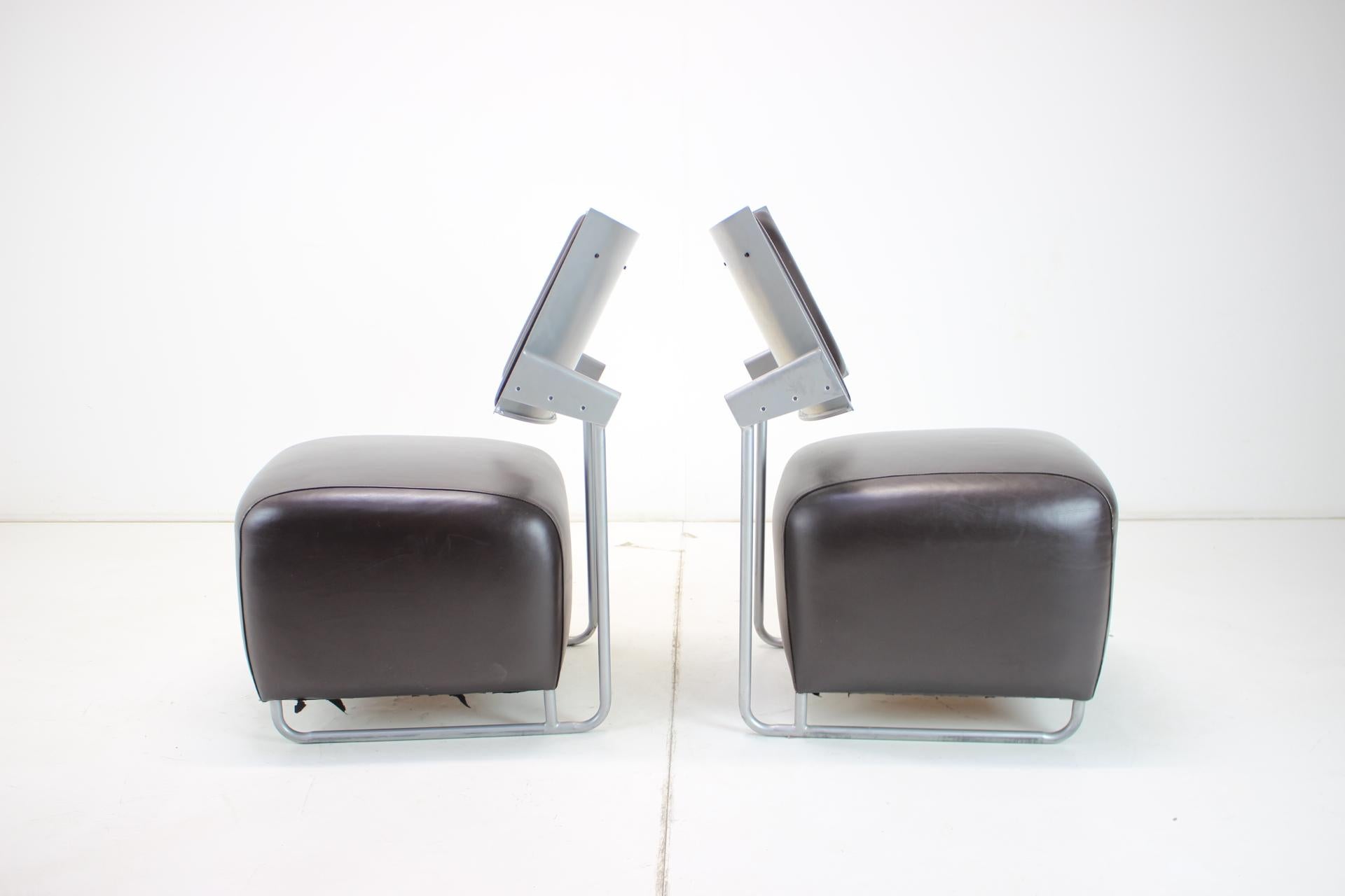 Leather Armchairs 