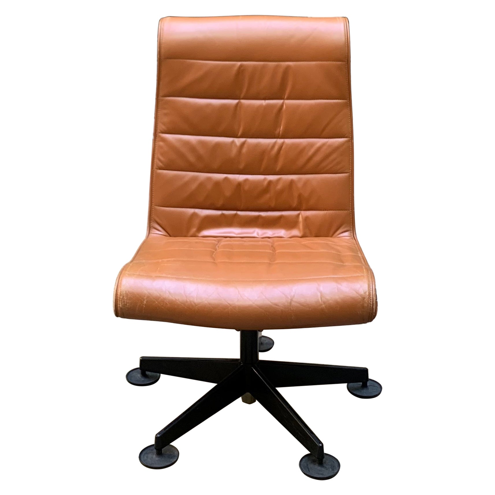 Poltrone in pelle vintage, 1980 in vendita