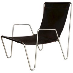 Stuhl „Bachelor“ aus Leder von Verner Panton für Fritz Hansen