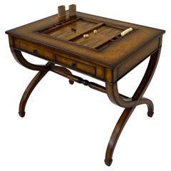 Leather Backgammon Game Table by Kreiss Collection