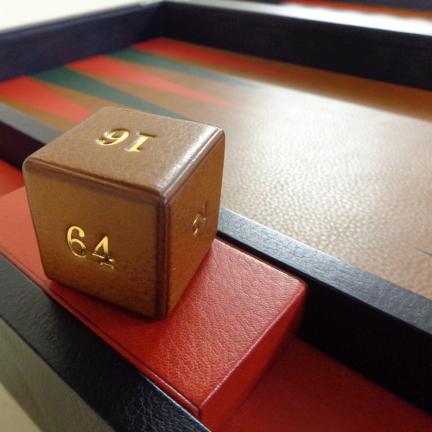 Italian Leather Backgammon Set