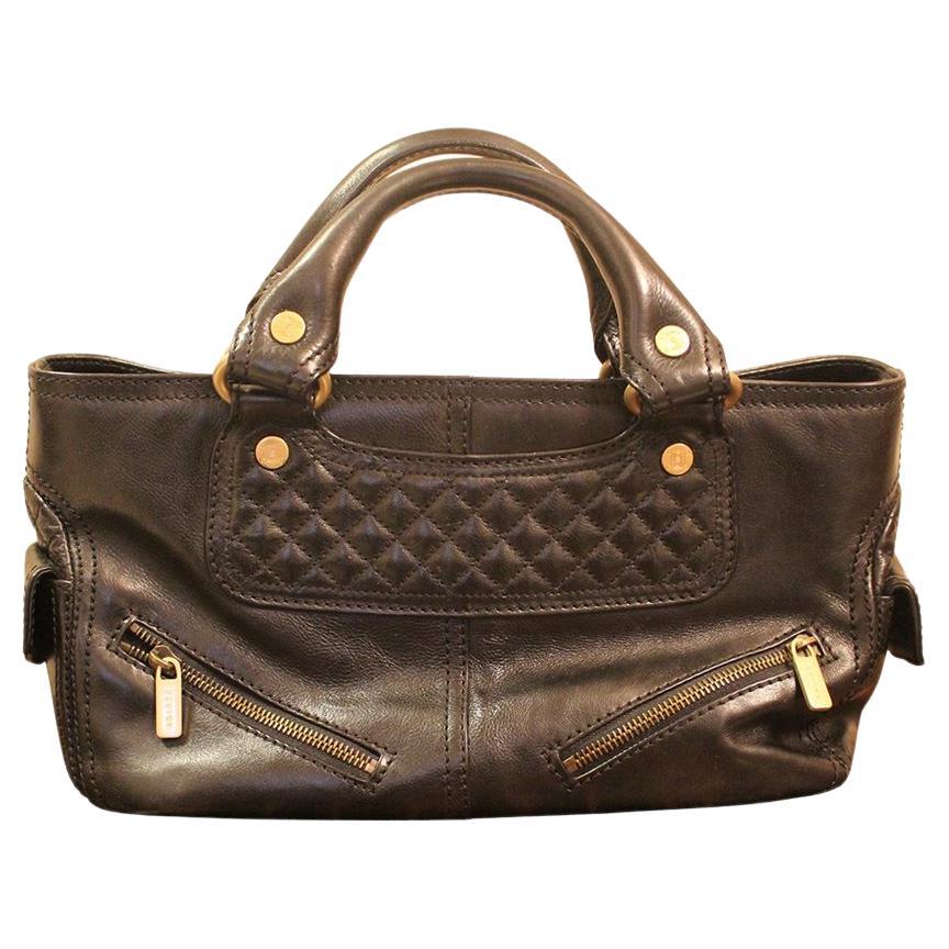Céline Leather bag size Unique