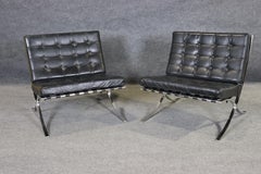 Leather Barcelona Chairs