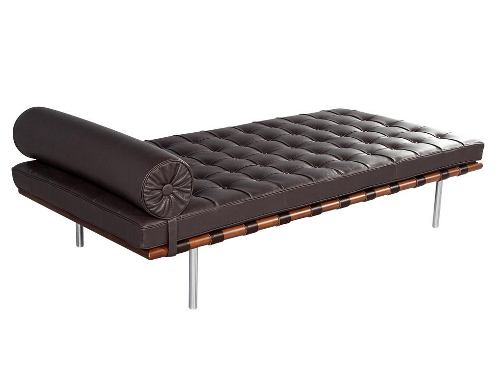 Leather Barcelona Daybed by Ludwig Mies Van der Rohe Knoll Studio 4