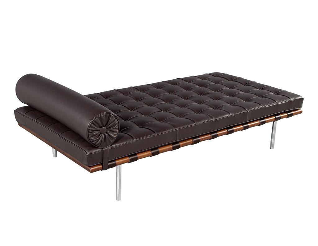 Leather Barcelona Daybed by Ludwig Mies Van der Rohe Knoll Studio 6