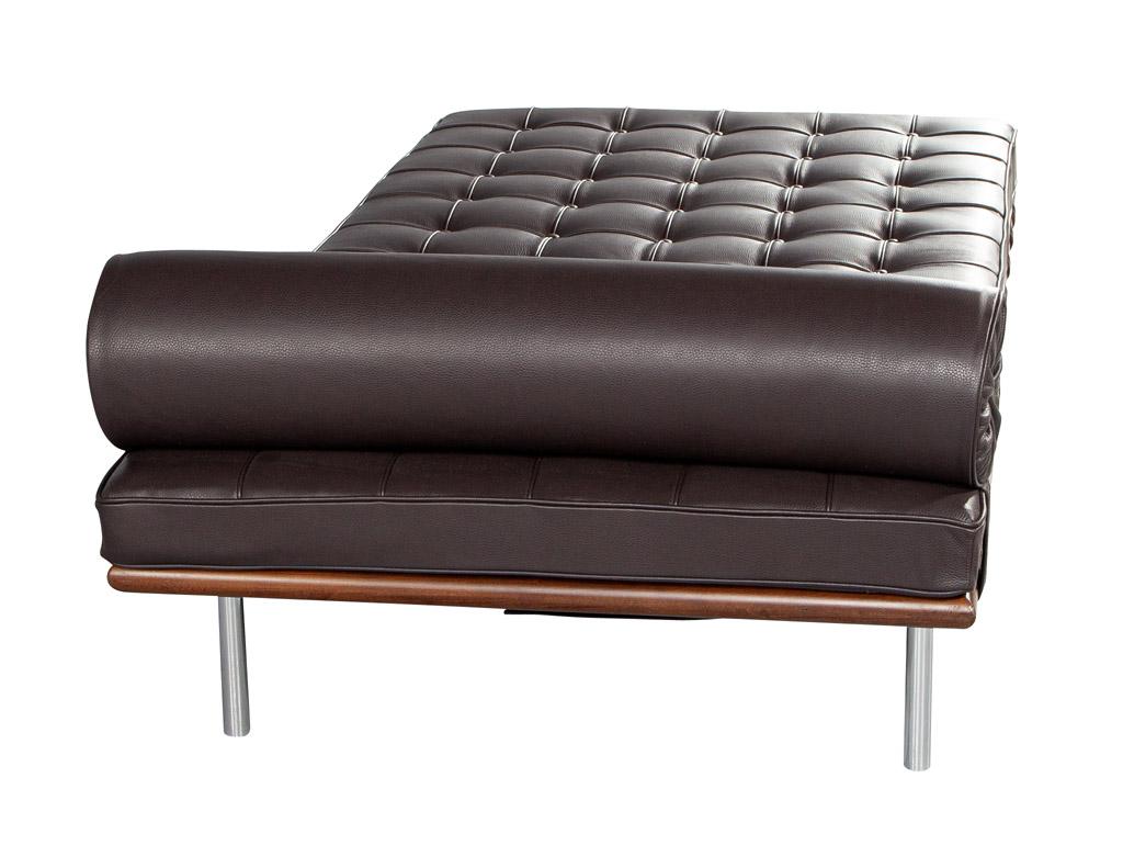 Leather Barcelona Daybed by Ludwig Mies Van der Rohe Knoll Studio 7